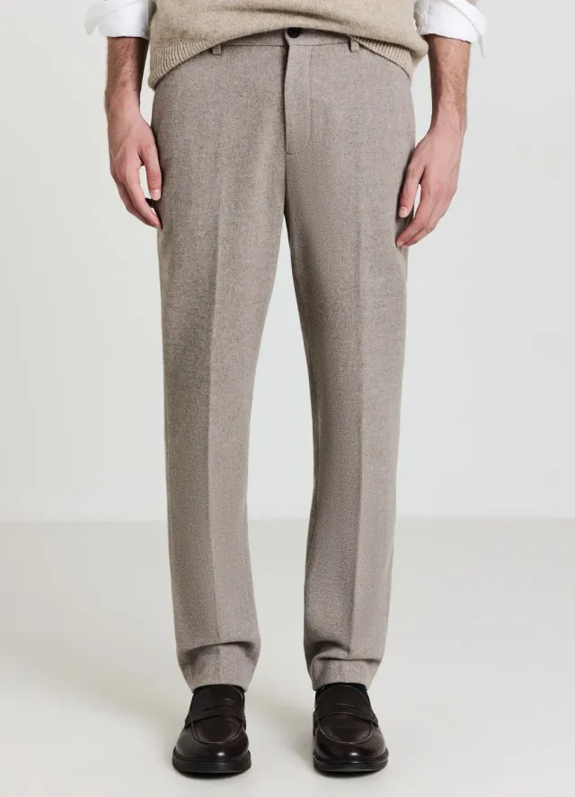 Calliope pantalon melange laine homme classique