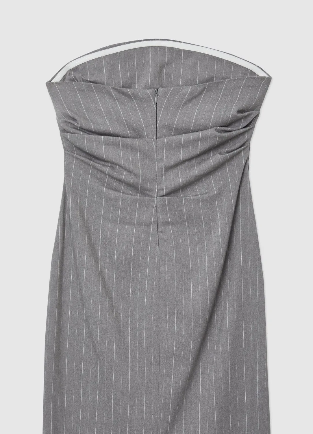 Calliope robe bustier à rayures fente dos zippé