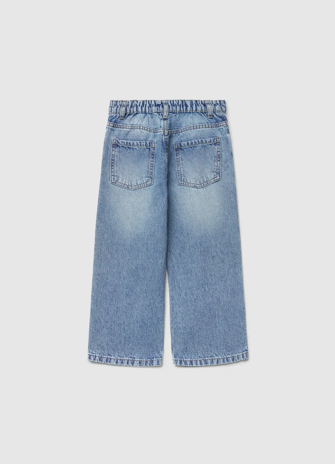Calliope Wide Leg jean fille patch brillant taille 7-8 ans