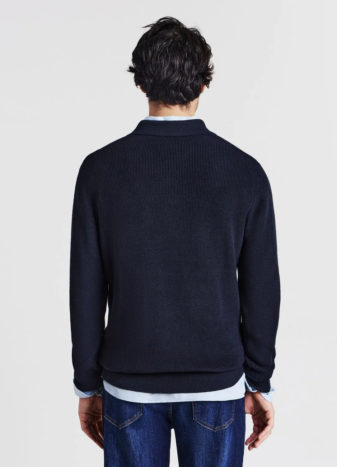 Calliope polo coton homme manches longues boutons