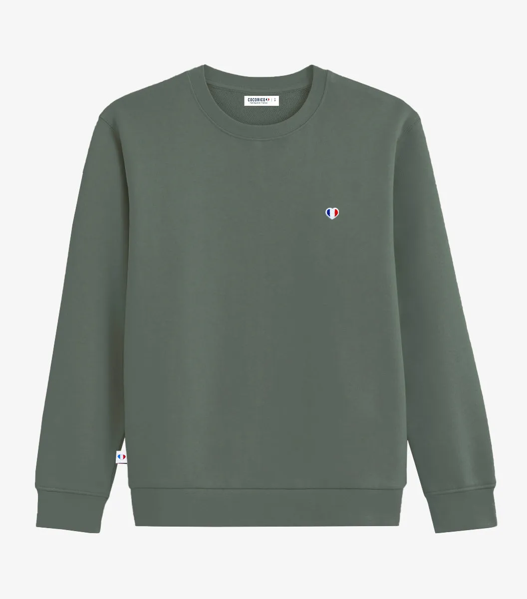 Cocorico Iconique sweat femme sauge coton doux