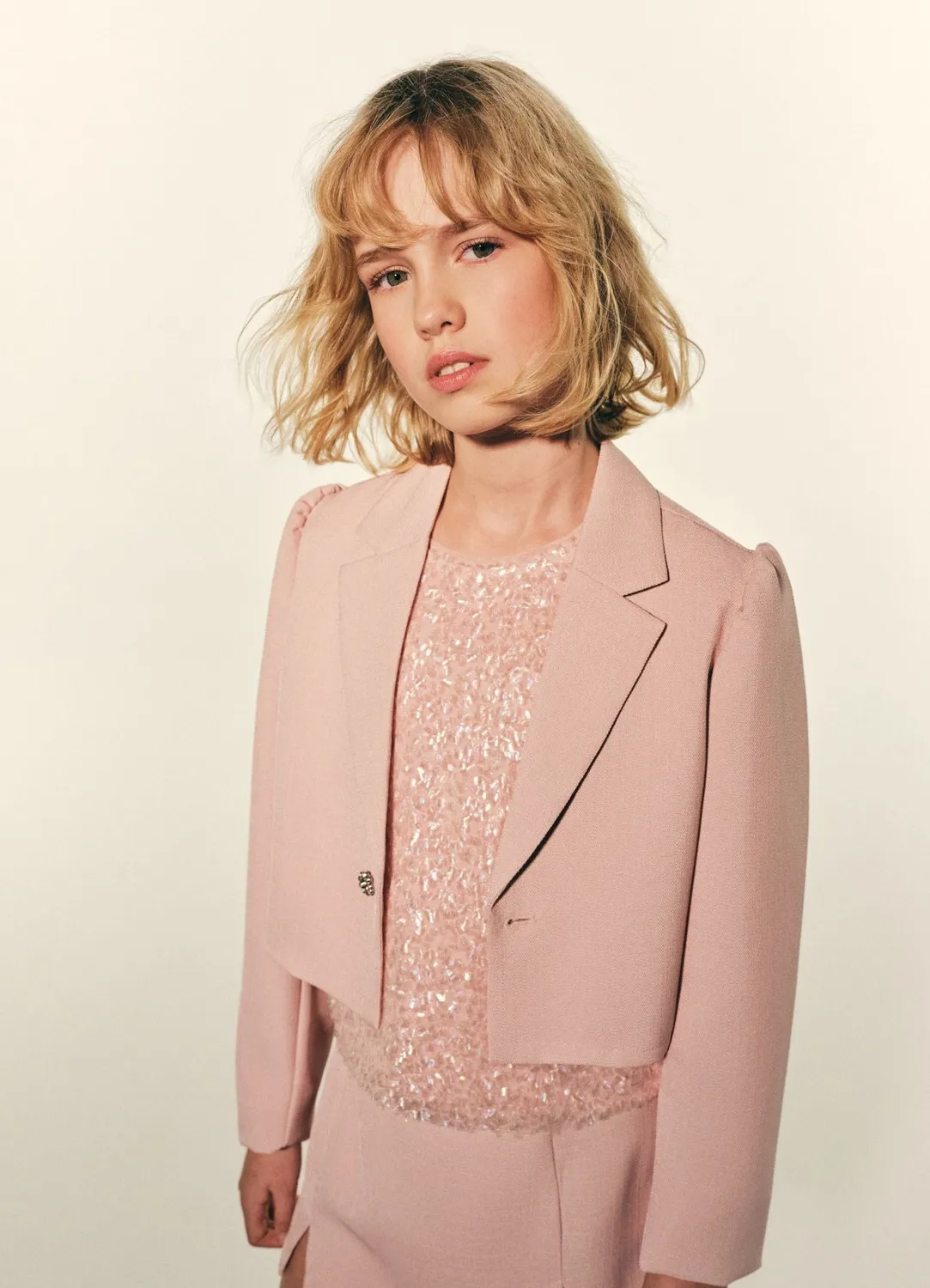 Calliope blouse fille tulle à paillettes