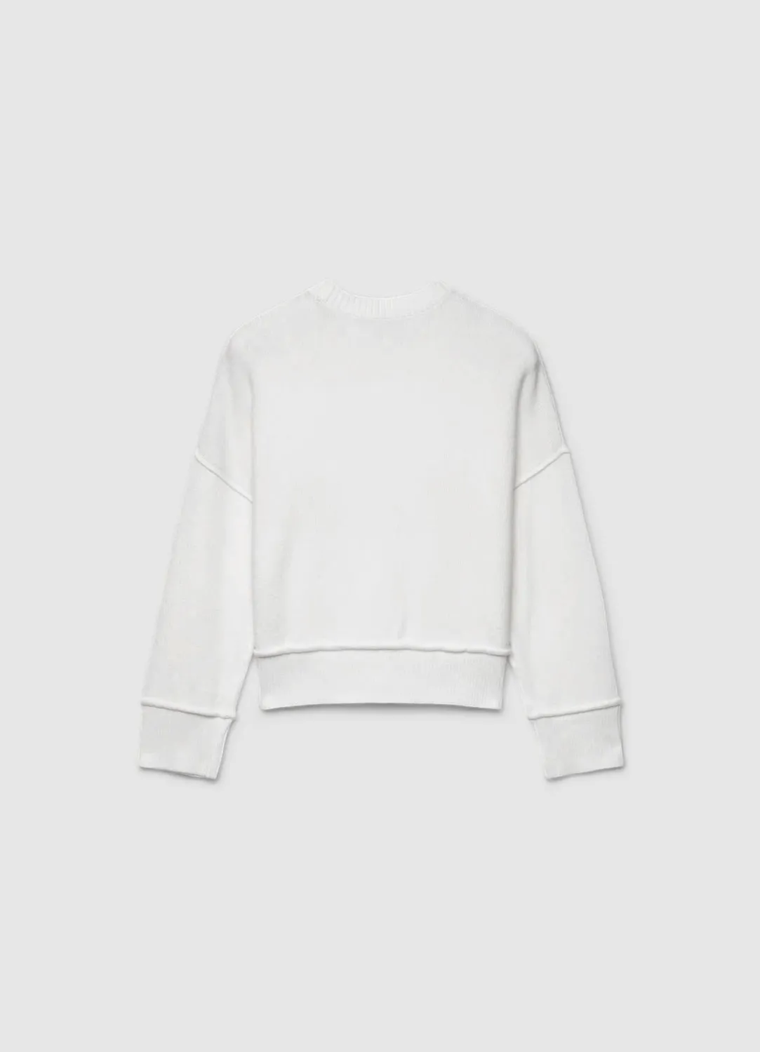 Calliope pull femme col rond manches longues uni
