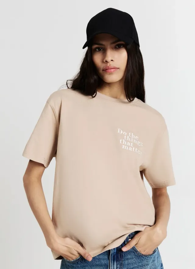 Calliope t-shirt femme inscriptions coton