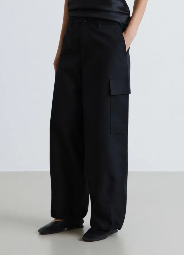 Calliope pantalon cargo femme taille moyenne large