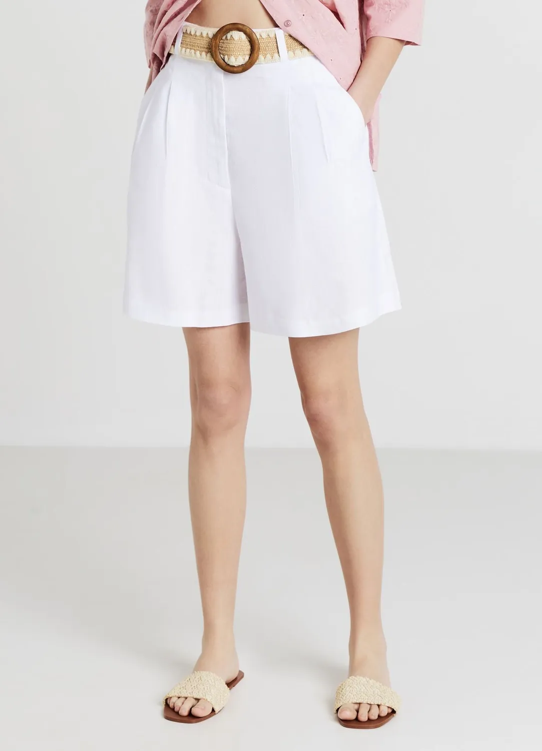 Calliope bermuda femme uni coton été