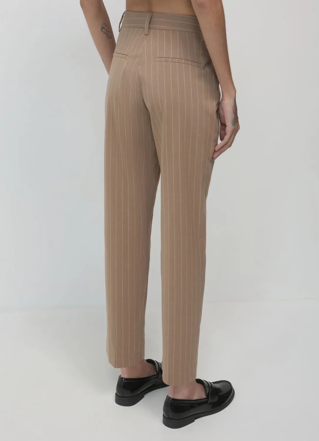 Calliope pantalon cigarette femme rayé regular
