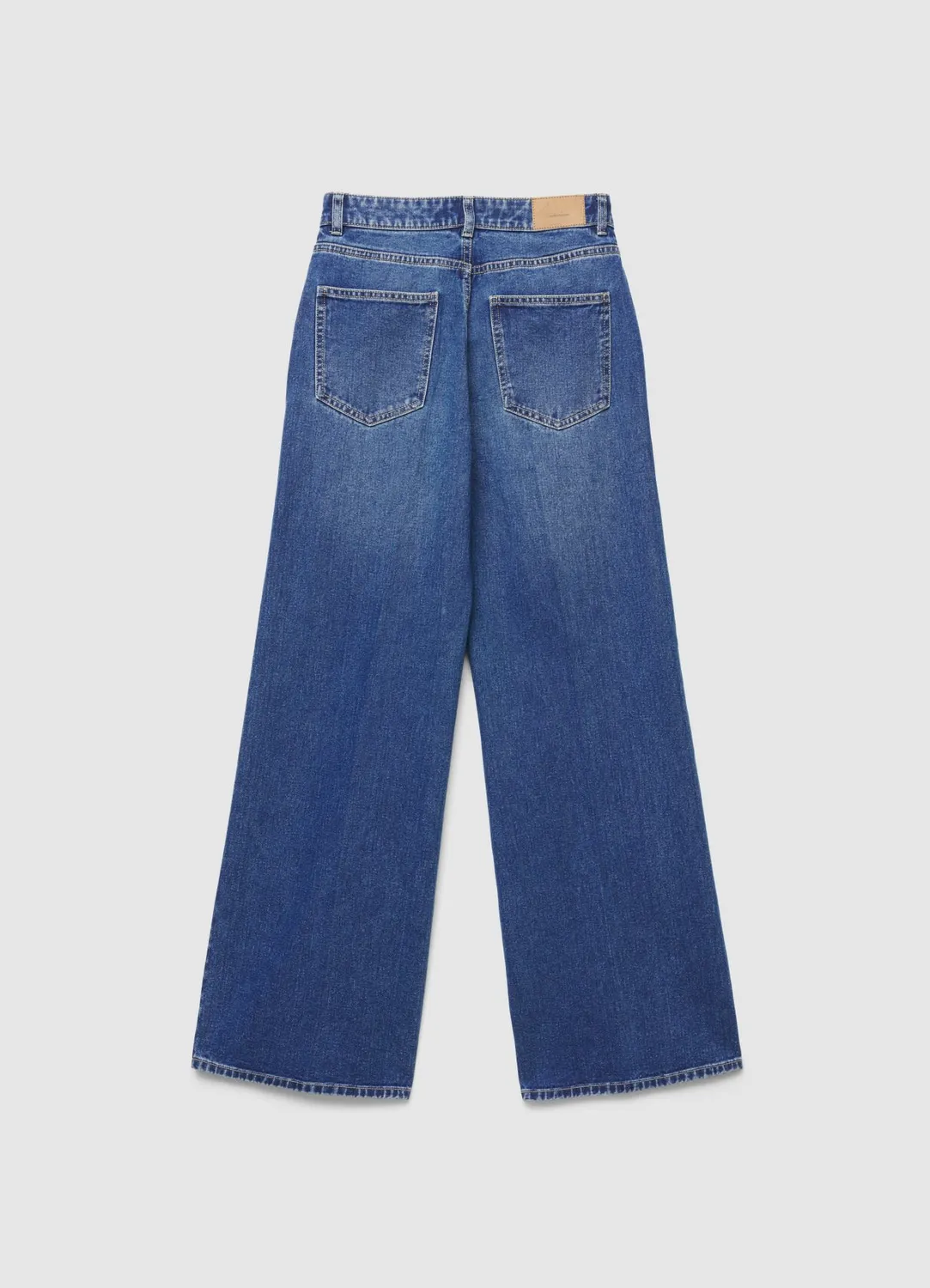 Calliope jean palazzo femme taille haute jambe large
