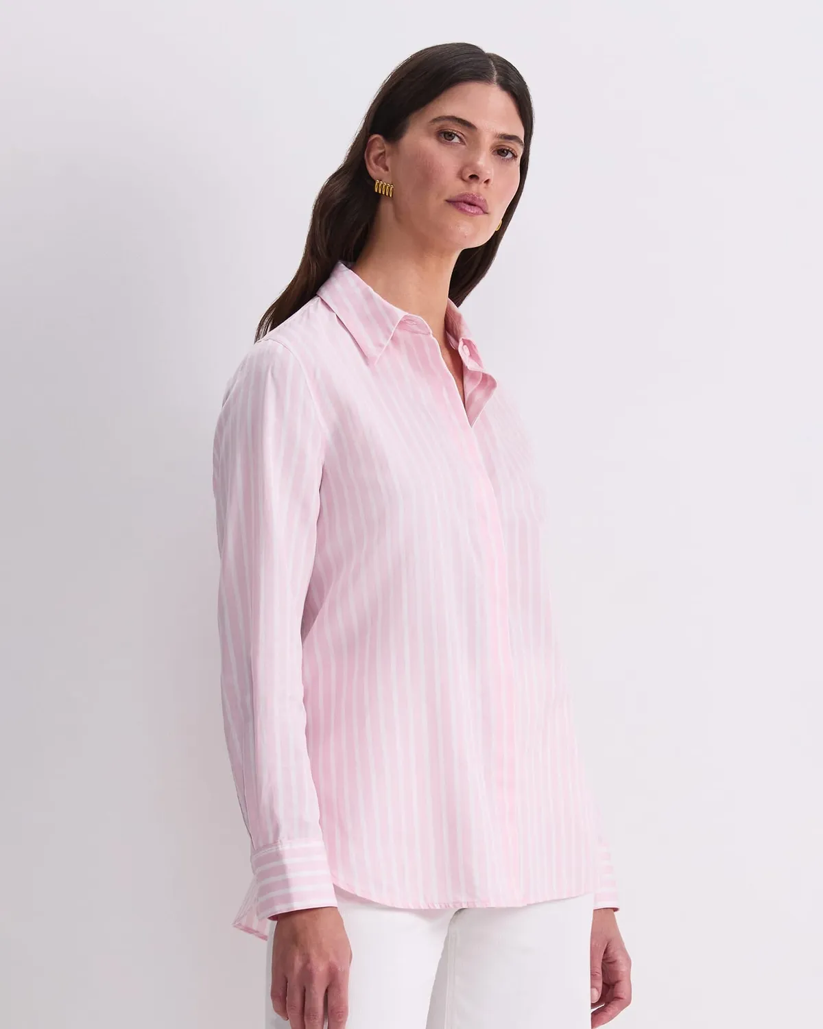 Sportscraft Hannah Stripe chemise coton soie
