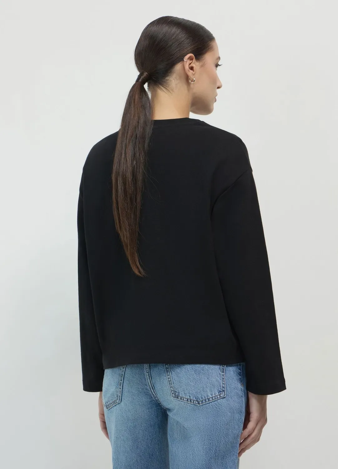 Calliope sweat col rond applications femme