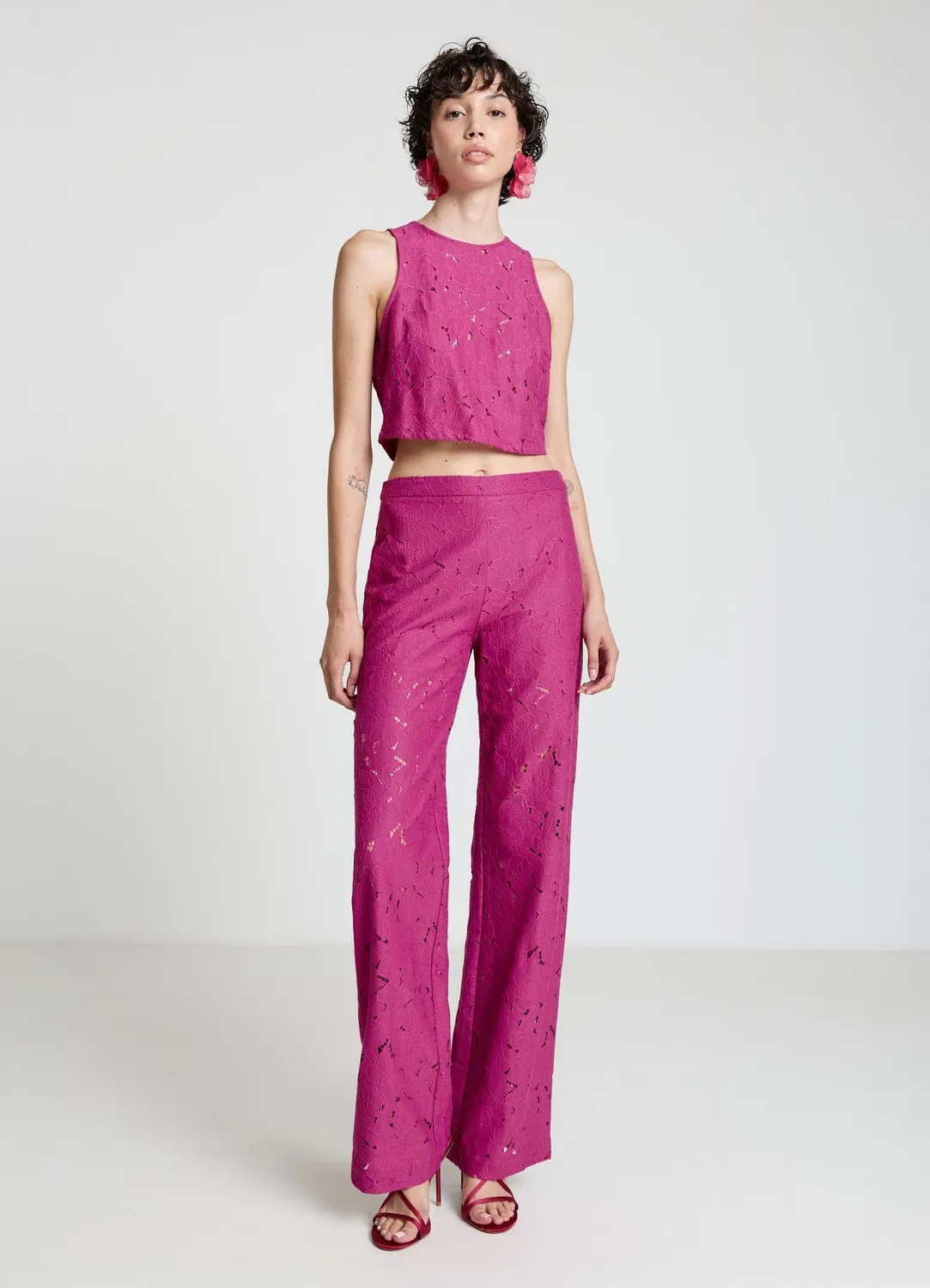Calliope top dentelle femme zip dos