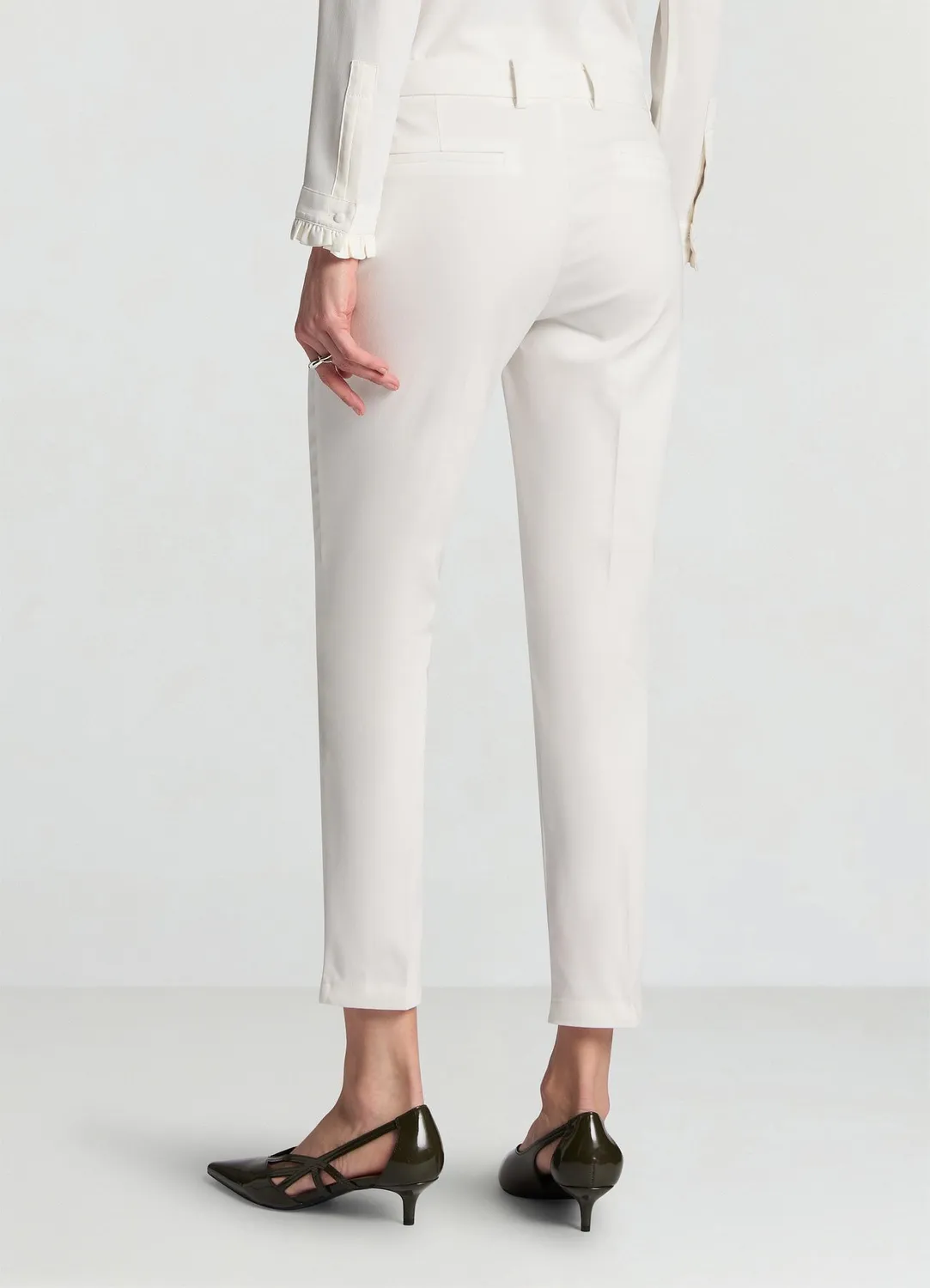 Calliope pantalon satin coton femme coupe regular