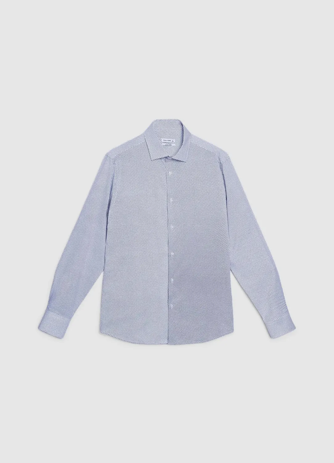 Calliope chemise slim homme micro-motif manches longues