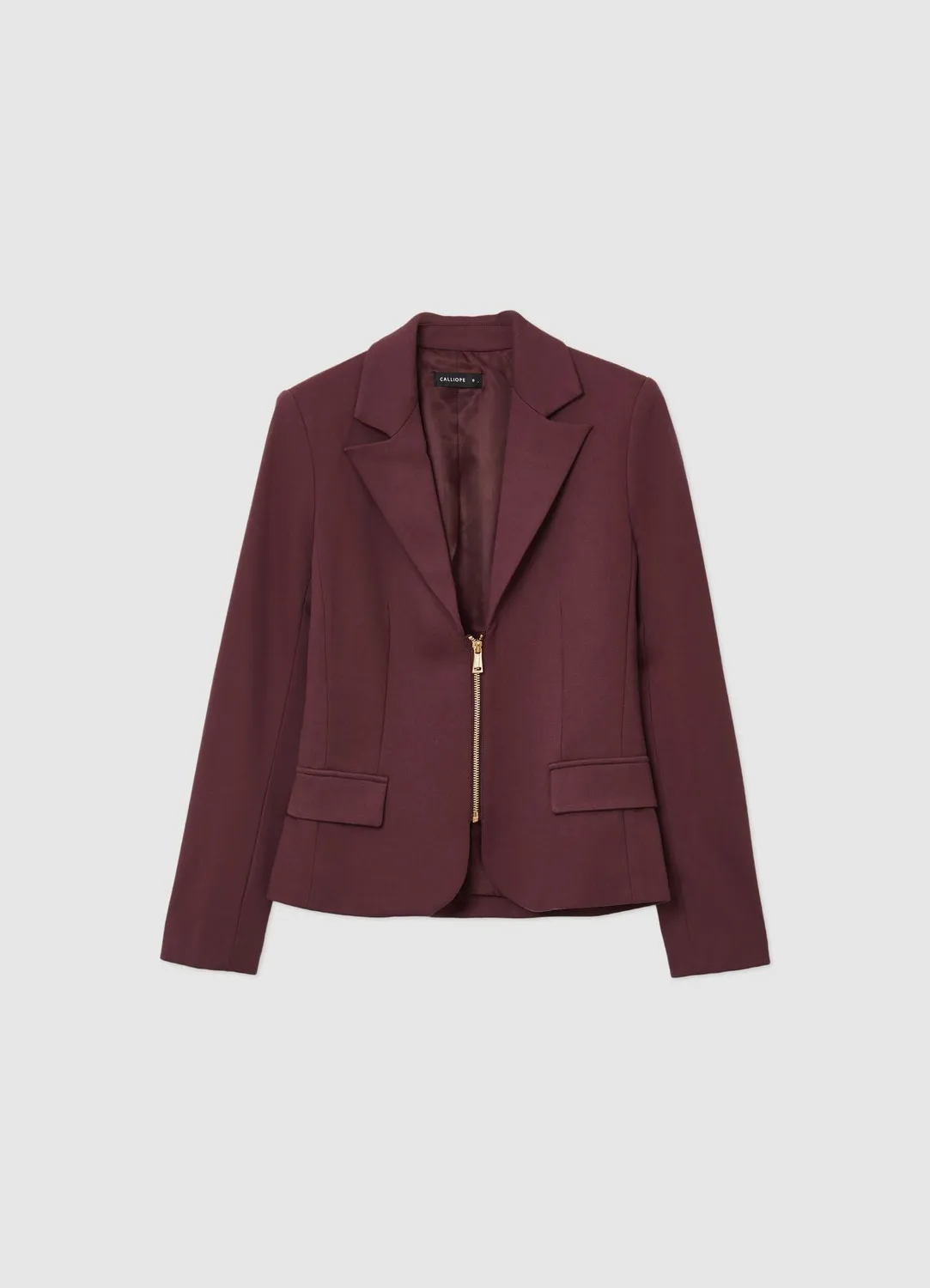 Calliope veste zippée point Milano femme col revers