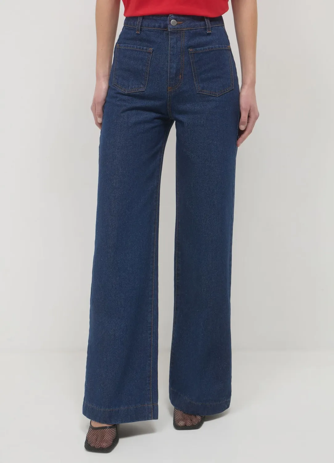 Calliope jean wide leg femme poches plaquées 40-46