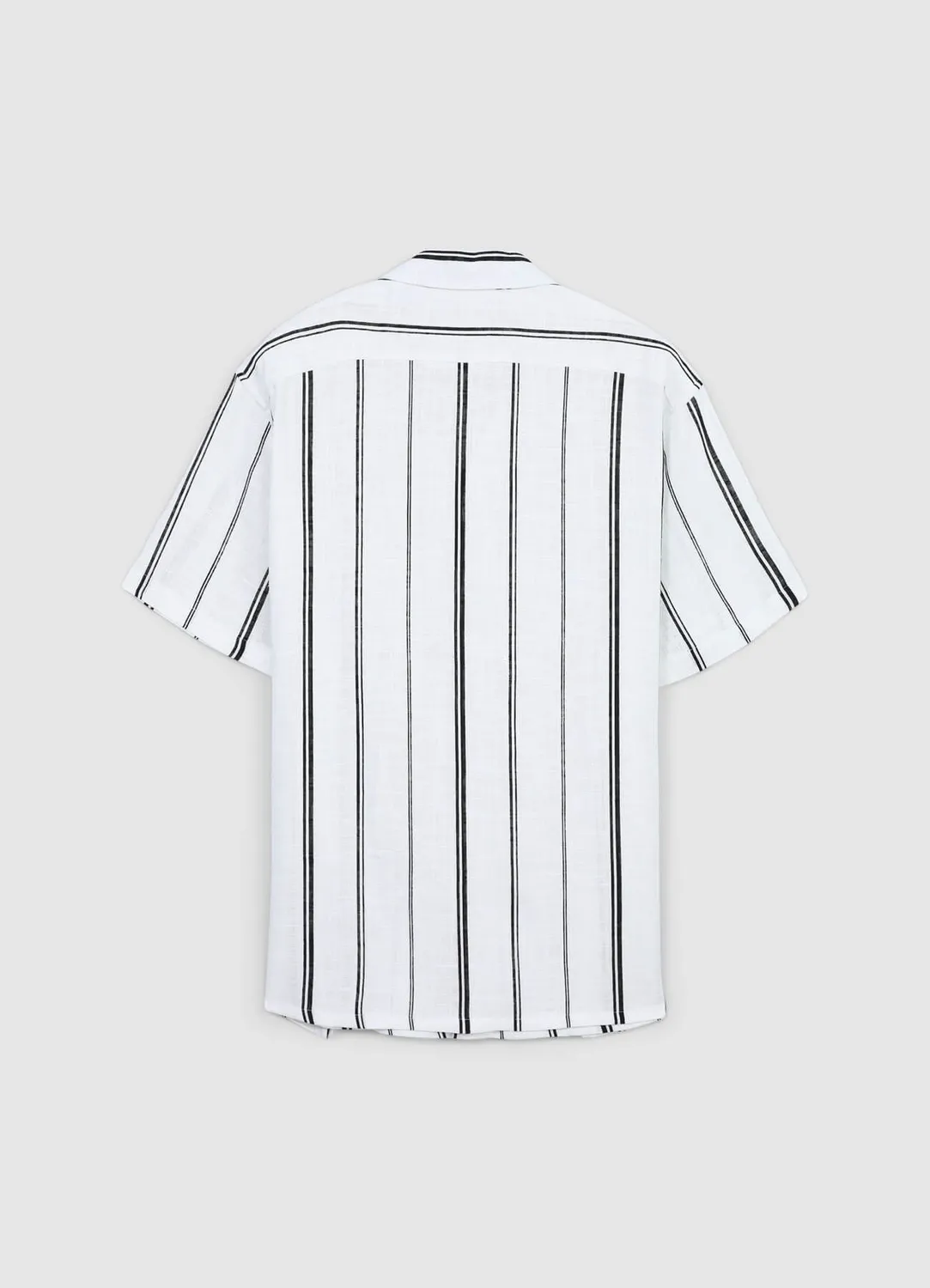 Calliope Chemise rayée homme manches courtes regular