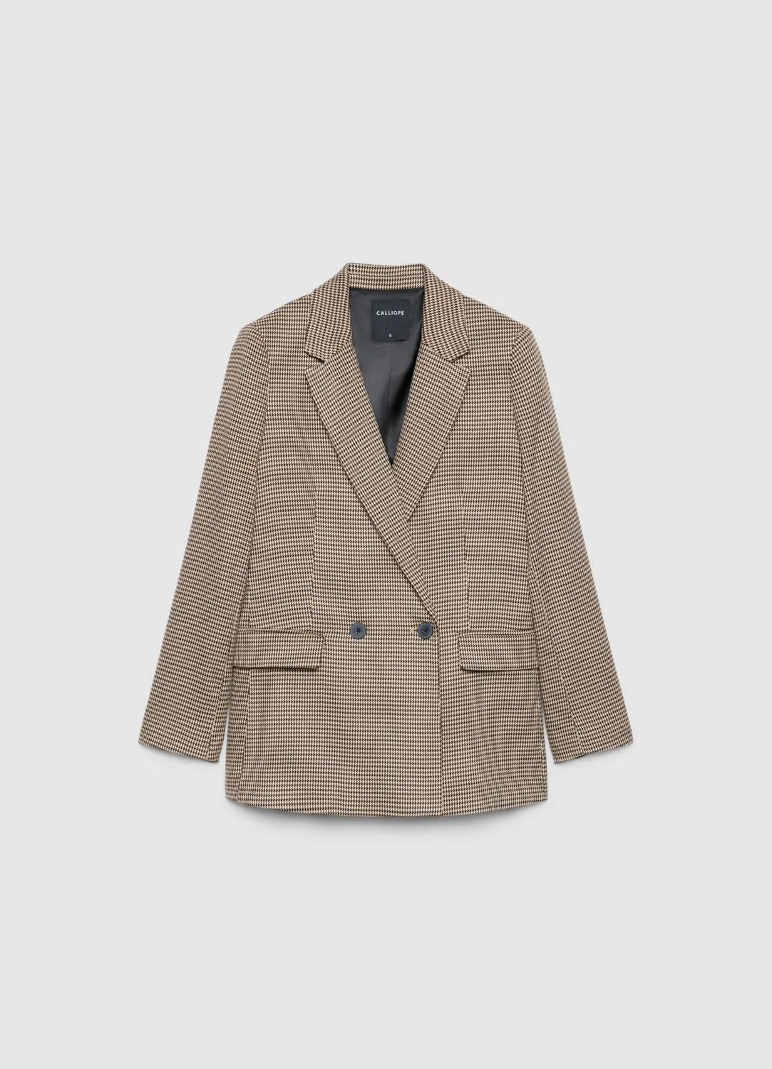 Calliope veste femme double-bouton pied-de-poule