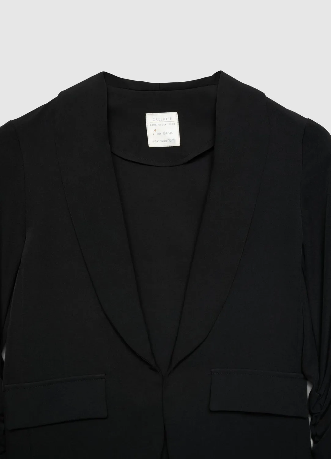 Calliope veste scuba fille revers poches rabat