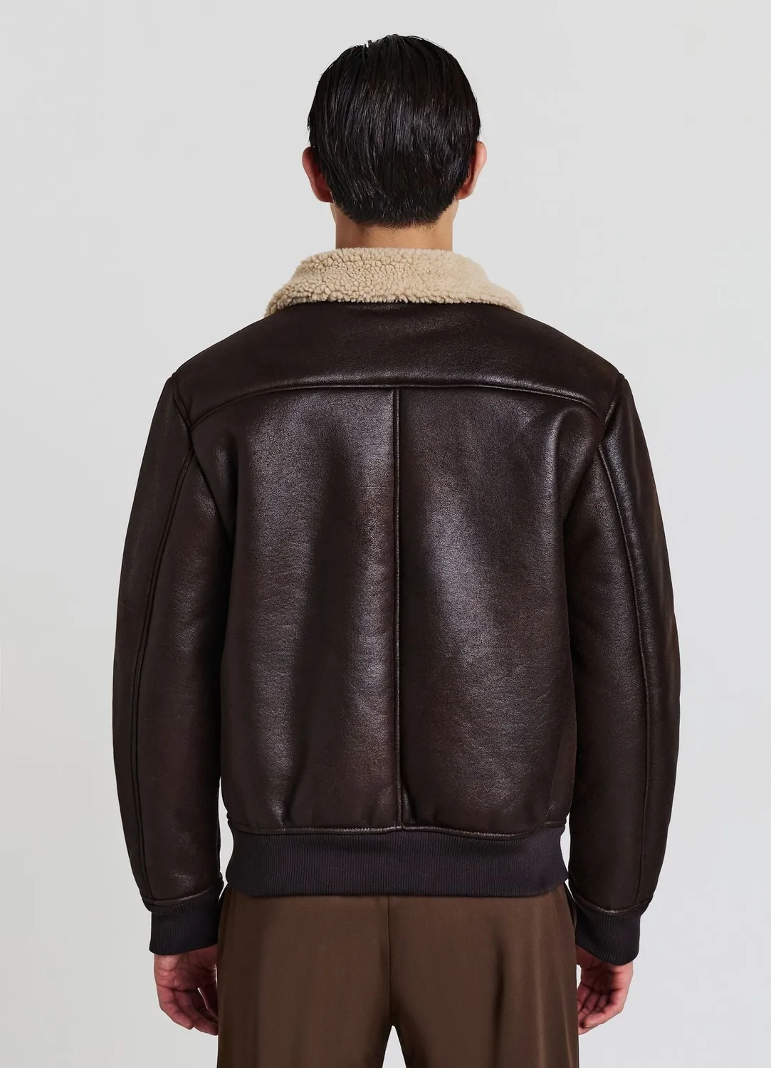 Calliope blouson effet mouton col haut homme