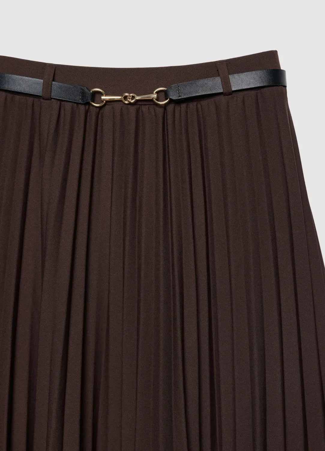 Calliope jupe midi plissée femme à ceinture