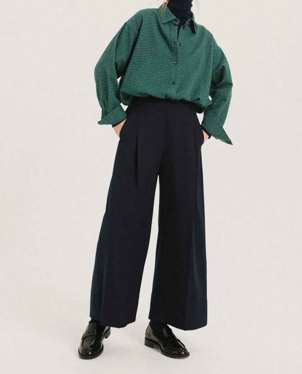 Tinsels Eugene pantalon Navy gabardine large