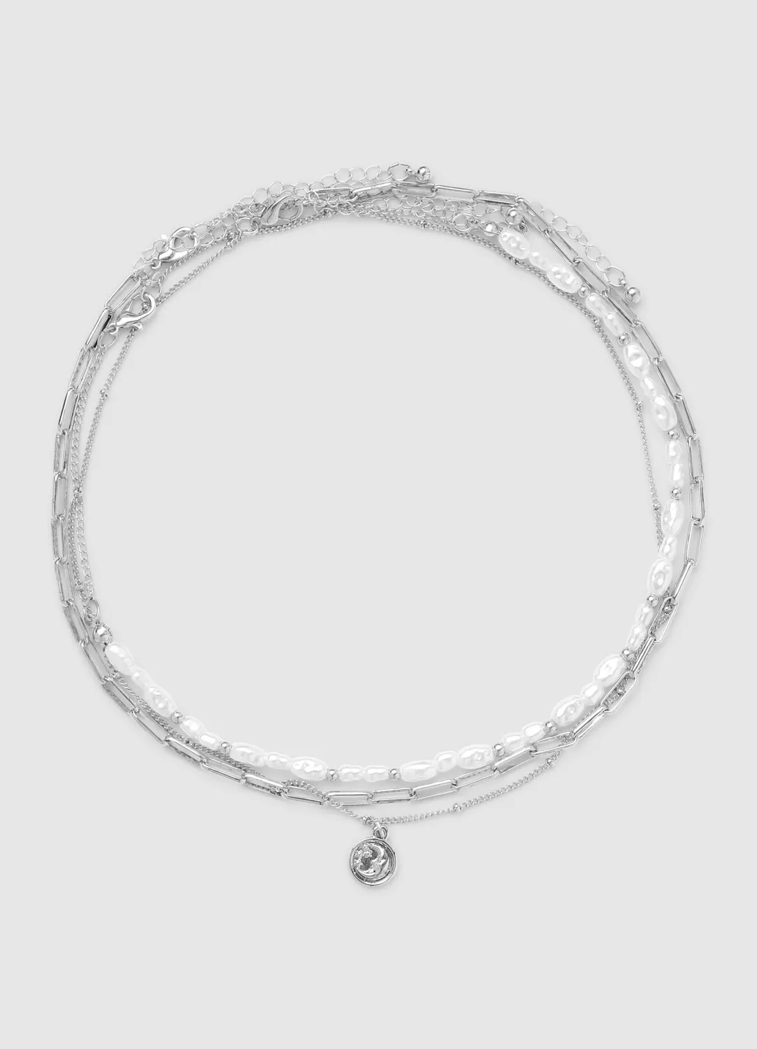 Calliope collier multicouche femme perles pendentif