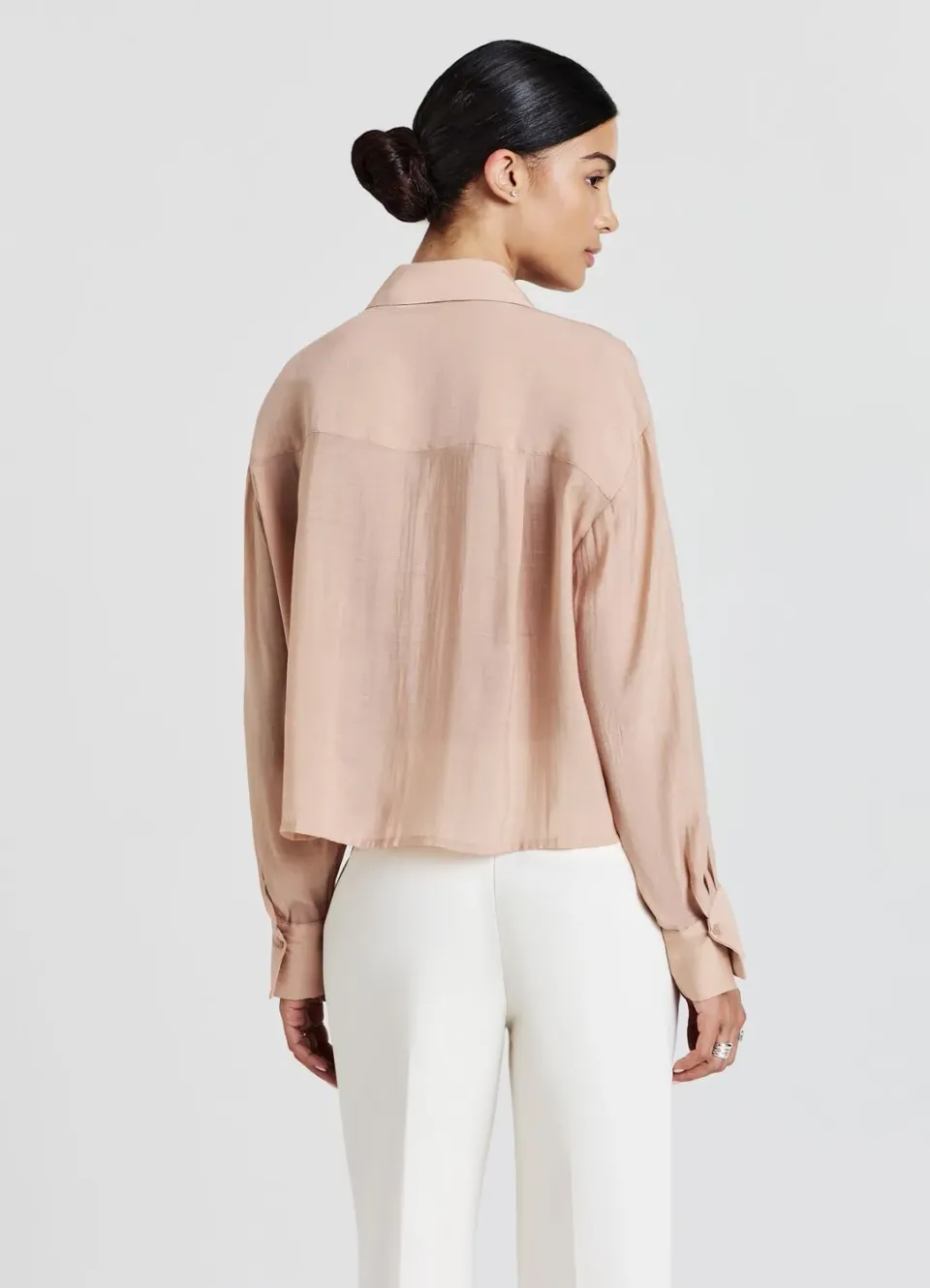 Calliope chemise transparente femme appliquée