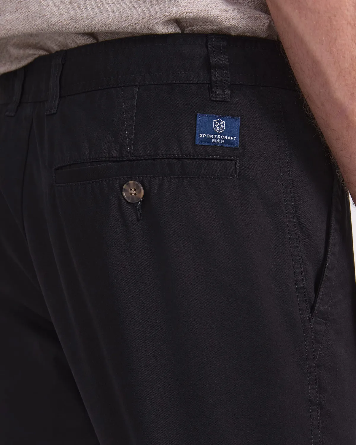 Sportscraft Classic bermuda homme coton chino genou