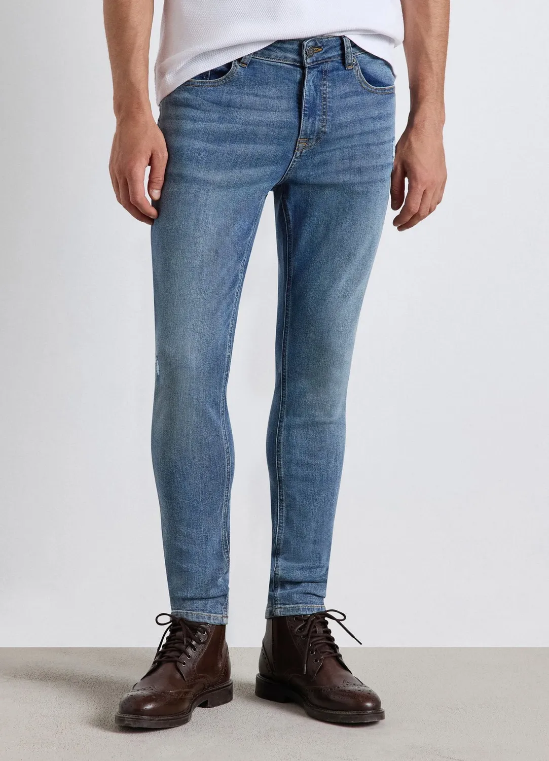 Calliope jean skinny homme déchiré délavé