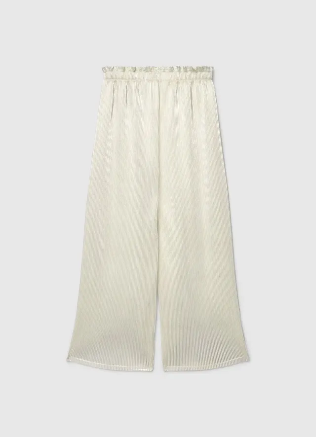 Calliope pantalon fille palazzo plissé brillant