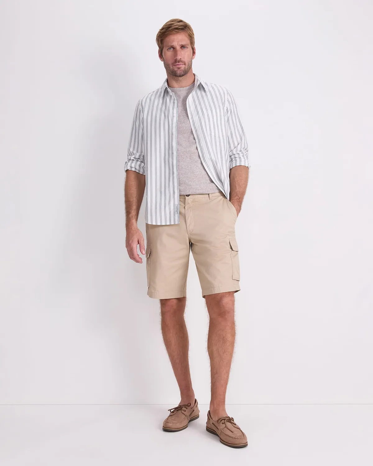 Sportscraft Cargo Short bermuda coton homme délavé