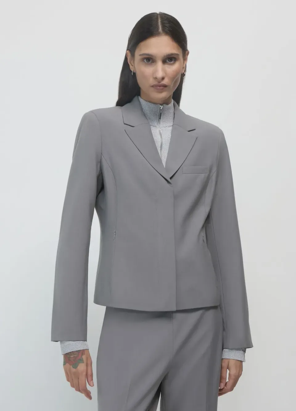 Calliope blazer slim femme taille S col classique