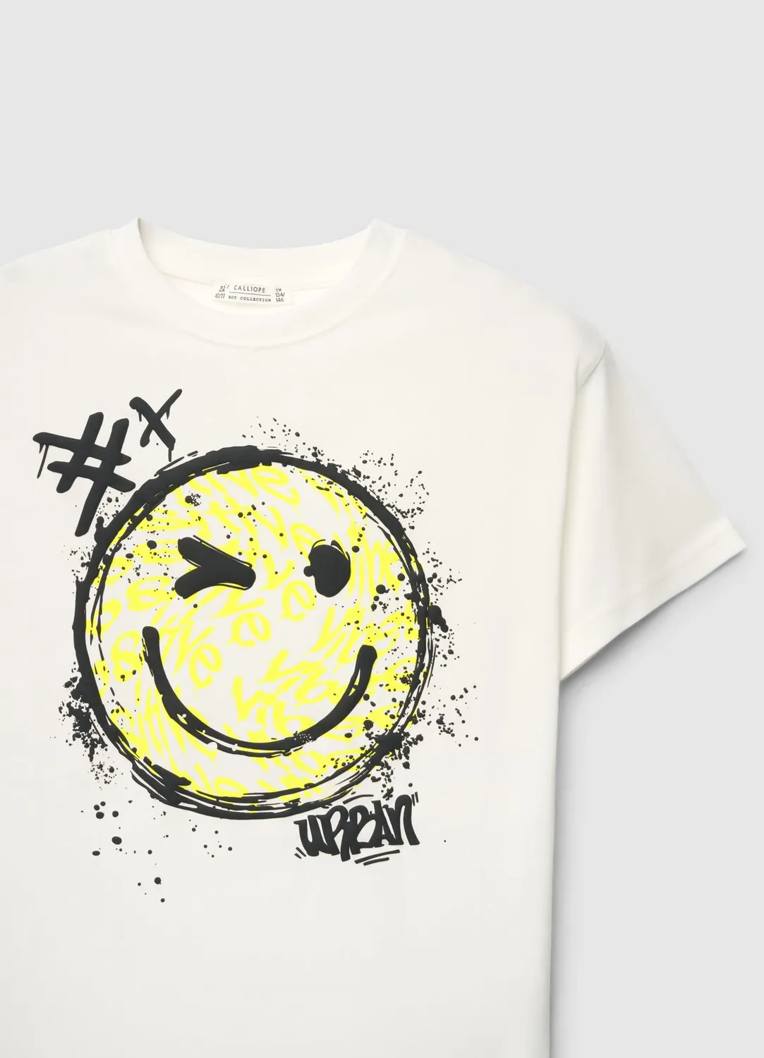 Calliope T-shirt over smile garçon manches courtes