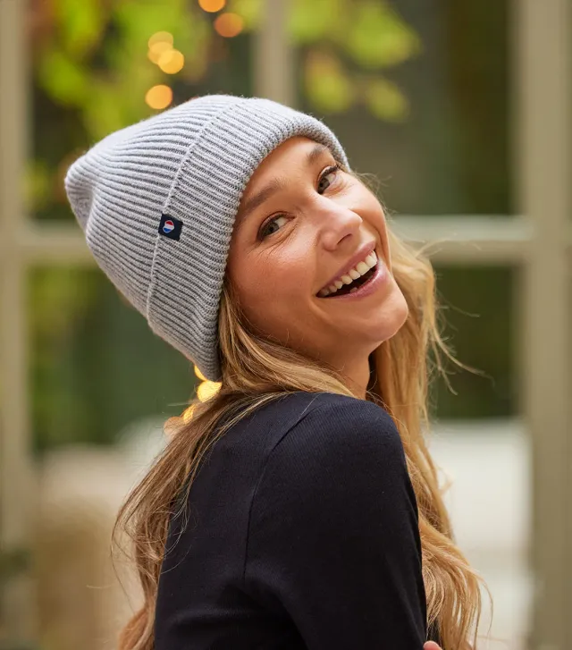 Cocorico bonnet femme gris laine mérinos