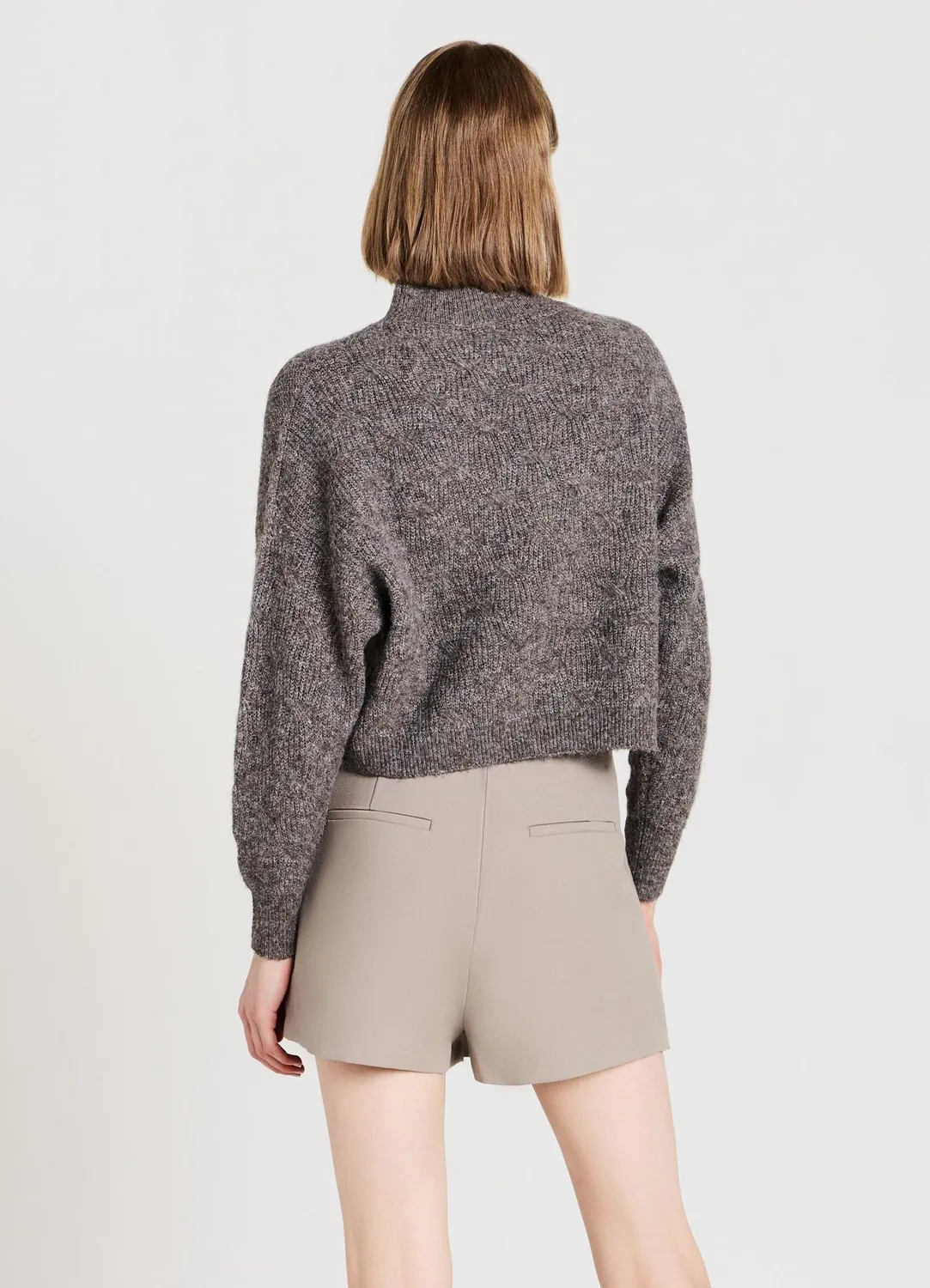 Calliope pull torsades col montant femme