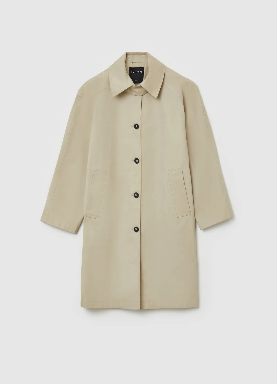 Calliope Spolverino trench coton uni femme