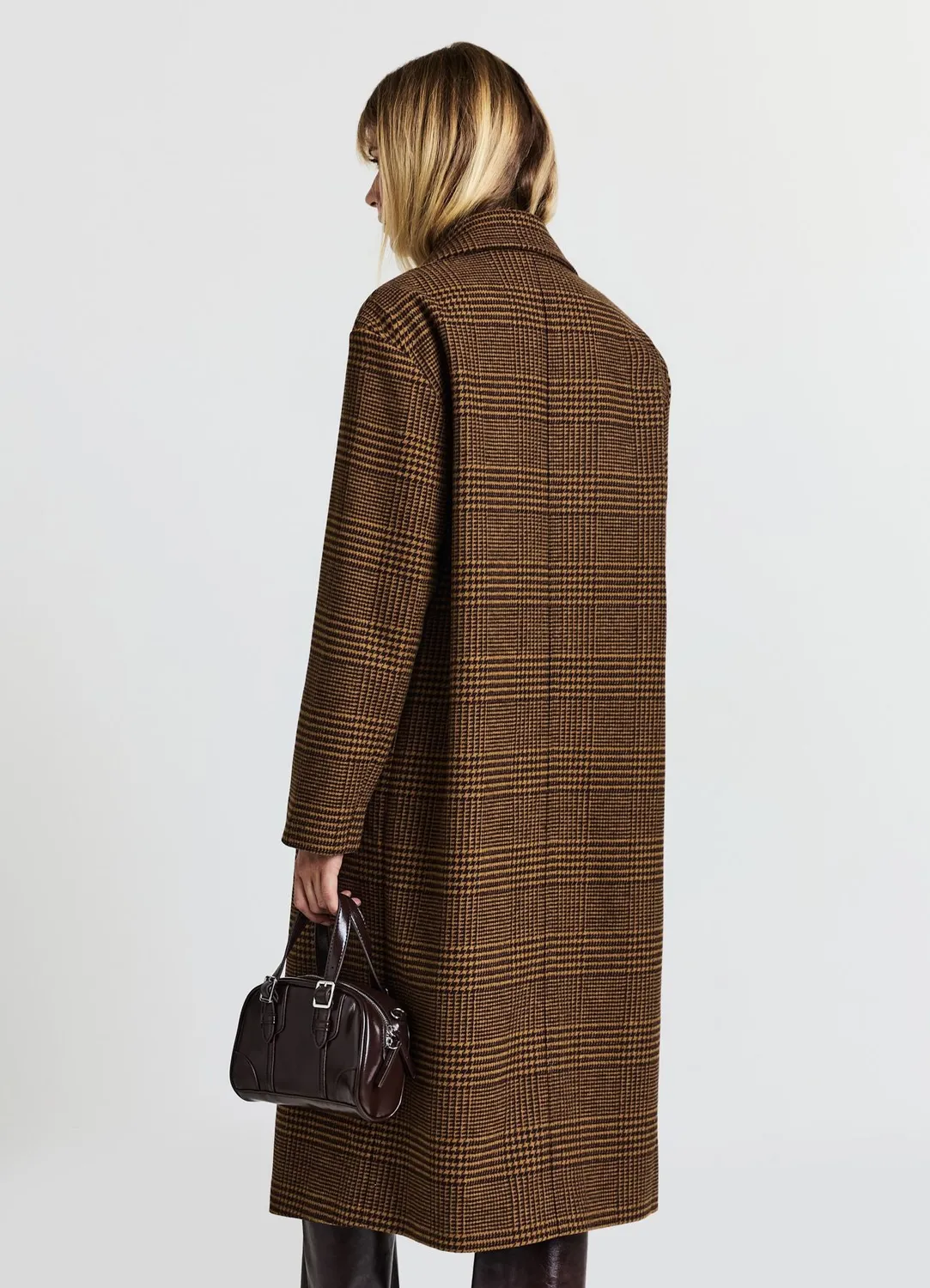 Calliope Carreaux manteau femme croisé