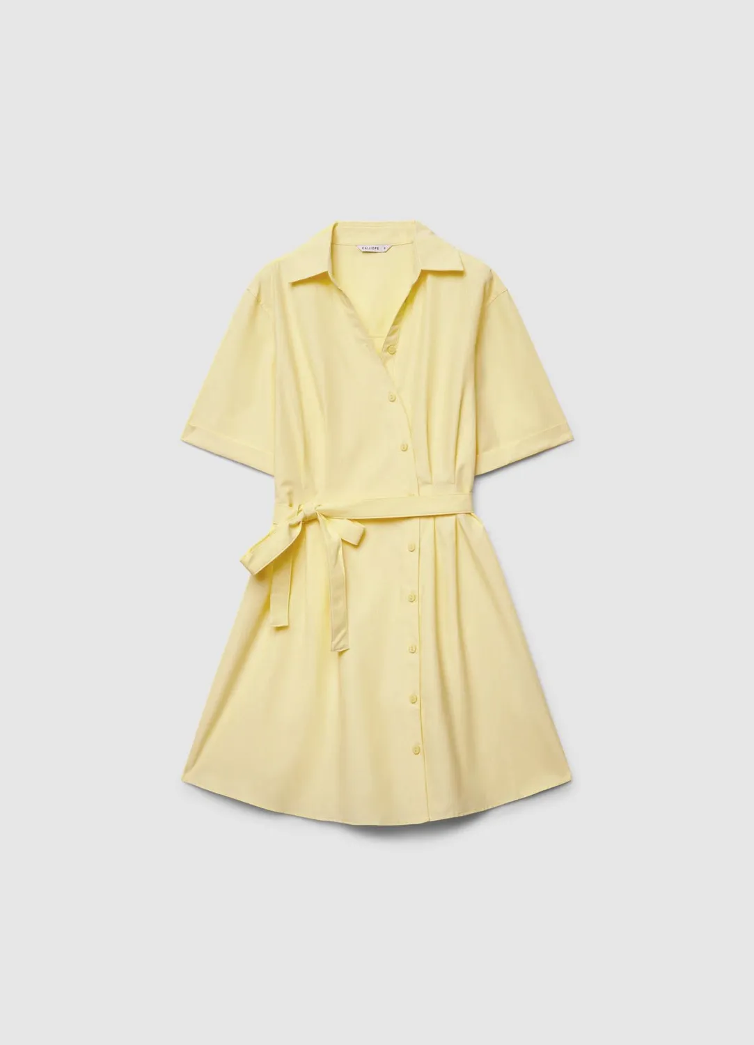 Calliope Atelier robe chemisier courte ceinture femme