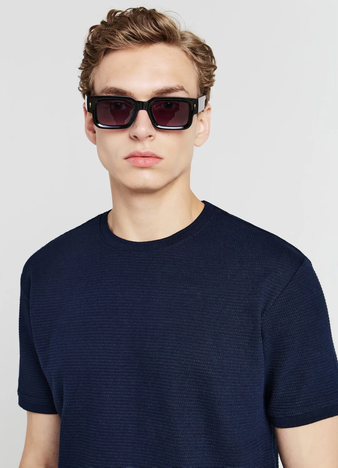 Calliope Tessuto Operato t-shirt homme coton uni
