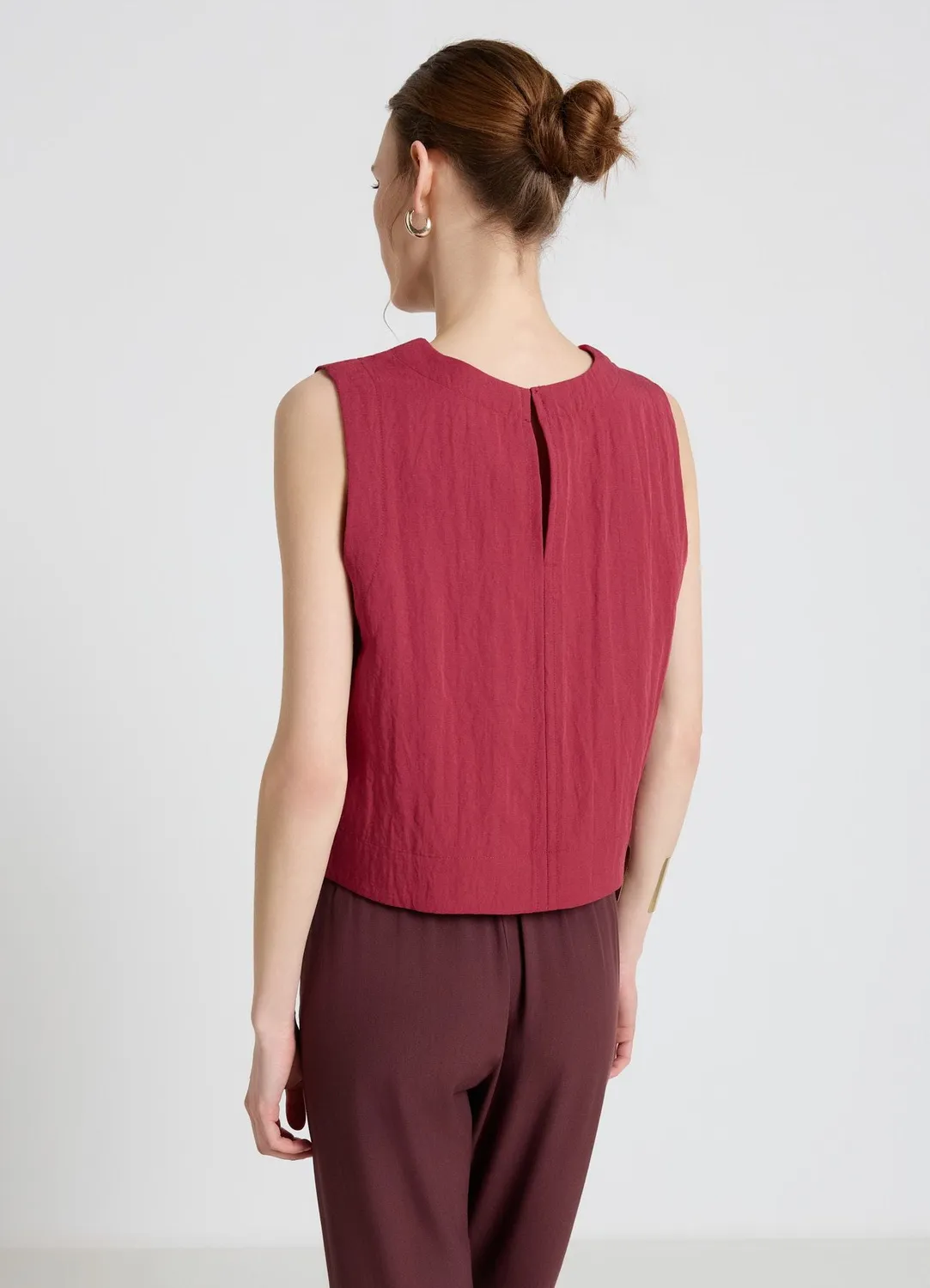 Calliope blouse sans manches femme unie bureau