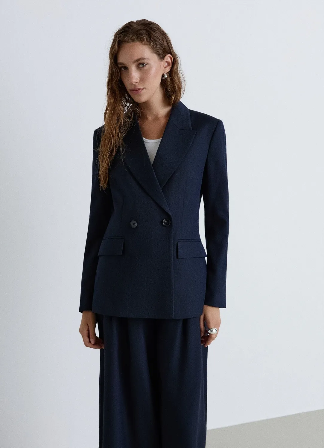 Calliope blazer double boutonnage femme uni