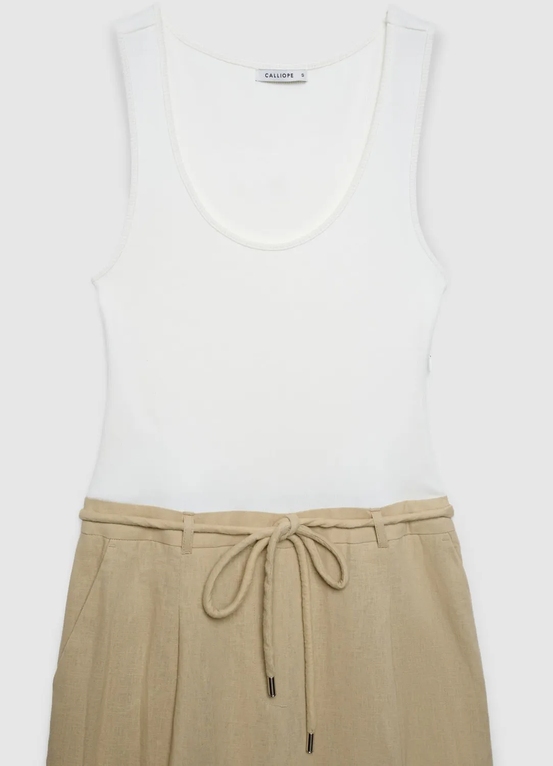 Calliope combinaison sans manches femme jambe large