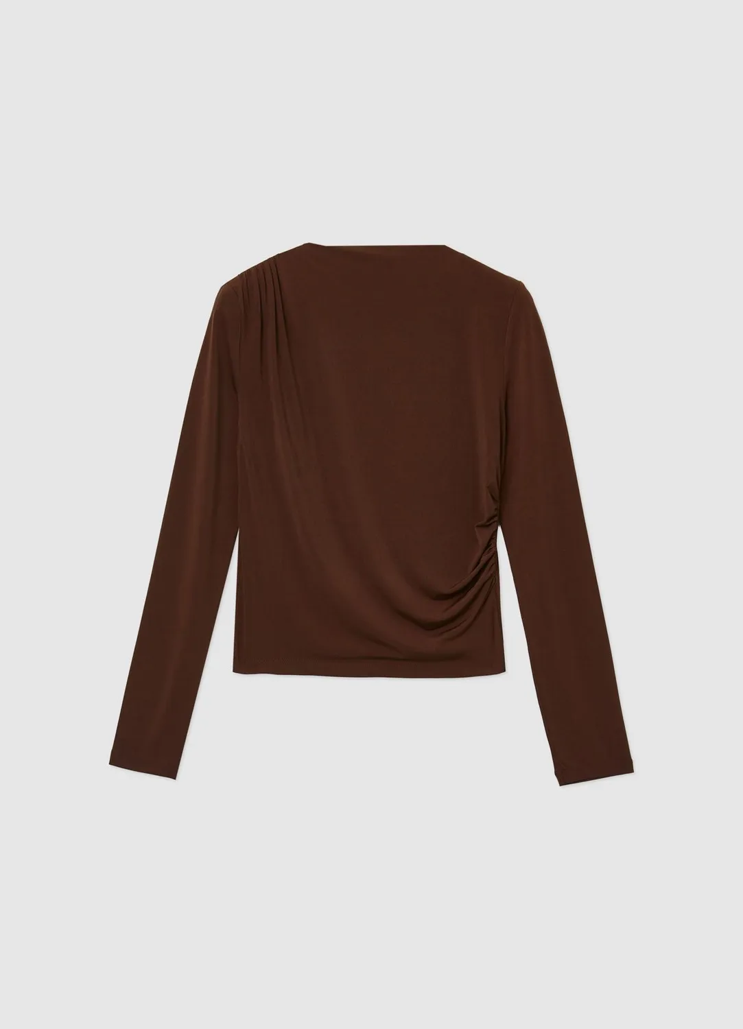 Calliope t-shirt femme manche longue froncé épaule