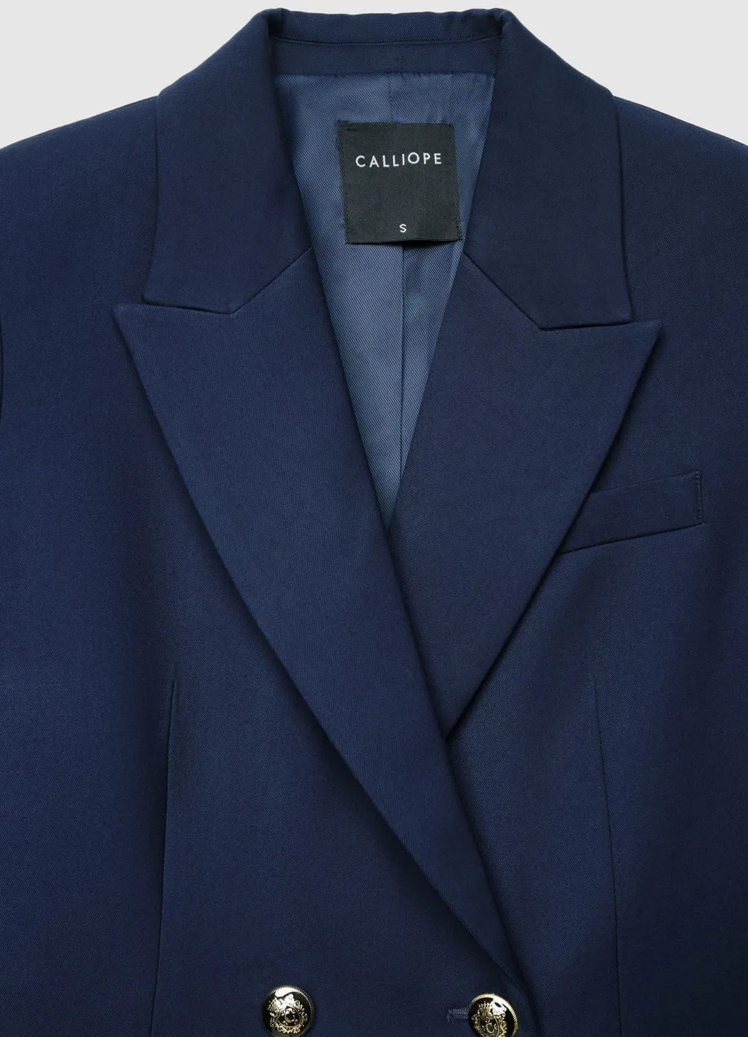 Calliope veste croisée femme boutons dorés