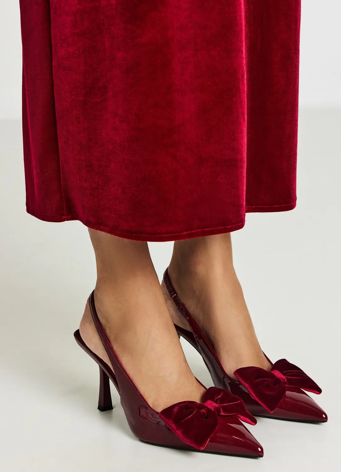 Calliope escarpins slingback femme 38 nœud talon 9 cm