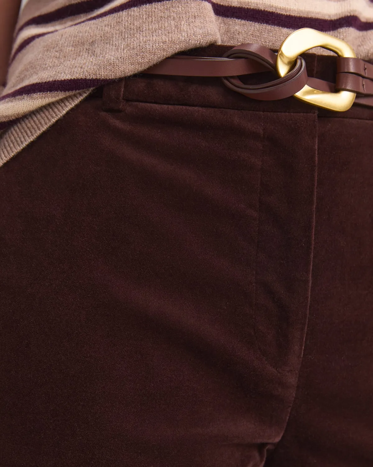 Sportscraft Thea Kick Flare Velvet Pant pantalon velours