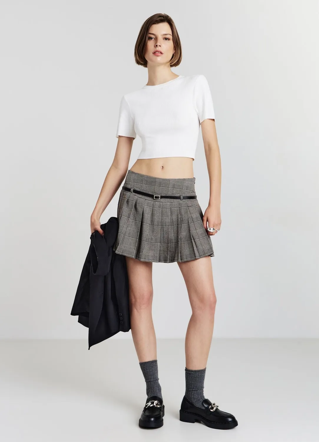 Calliope t-shirt col rond uni femme manches courtes