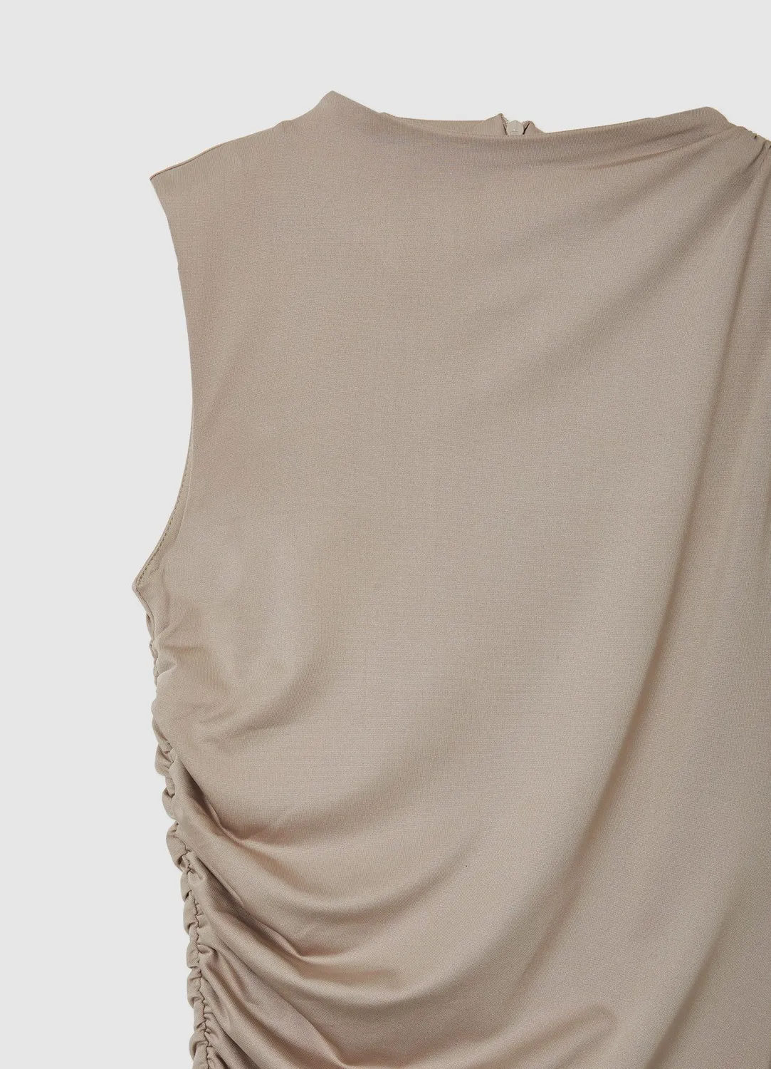 Calliope Atelier robe longue fente ruché