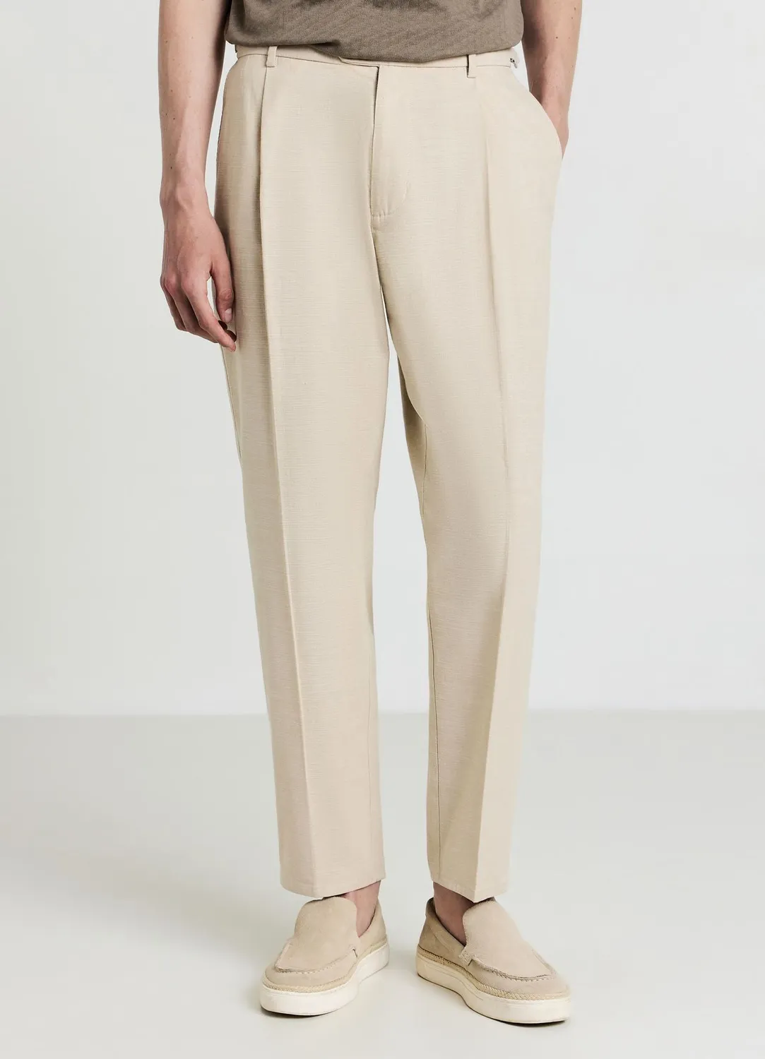 Calliope pantalon homme coton regular poches côté