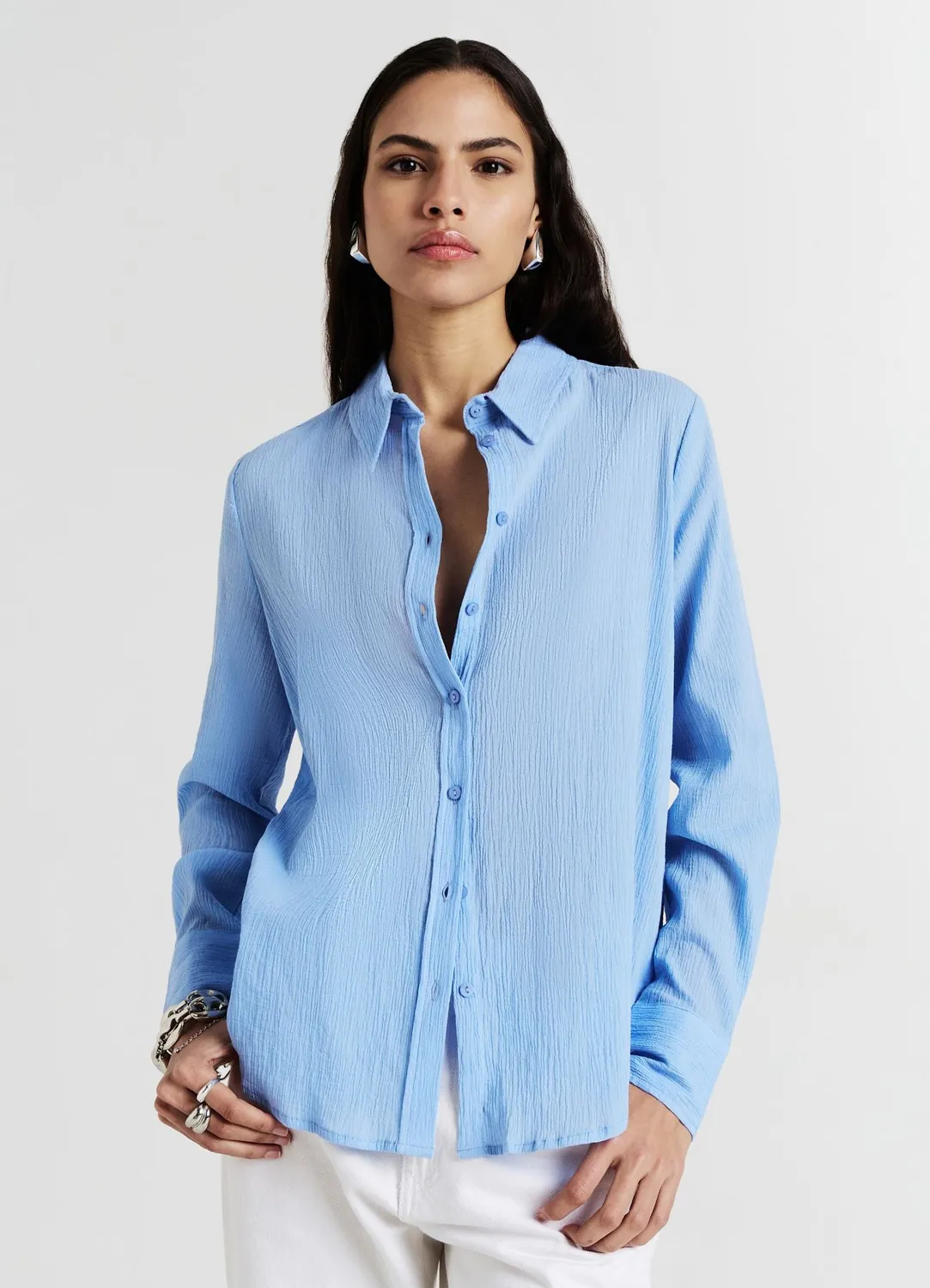 Calliope chemise classique femme coton manches longues